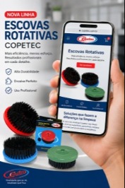 Escovas rotativas Copetec Brasil, qualidade que se vê, resultado que fica